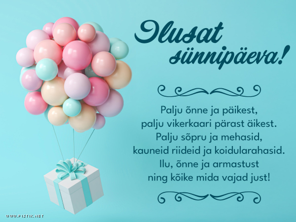 Pilt #2357 - Ilusat sünnipäeva! Palju õnne ja päikest!