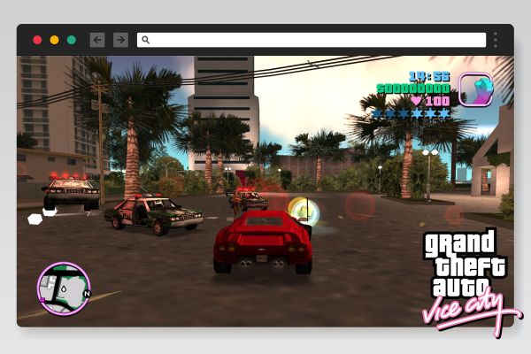 GTA Vice City on nüüd mängitav otse veebibrauseris