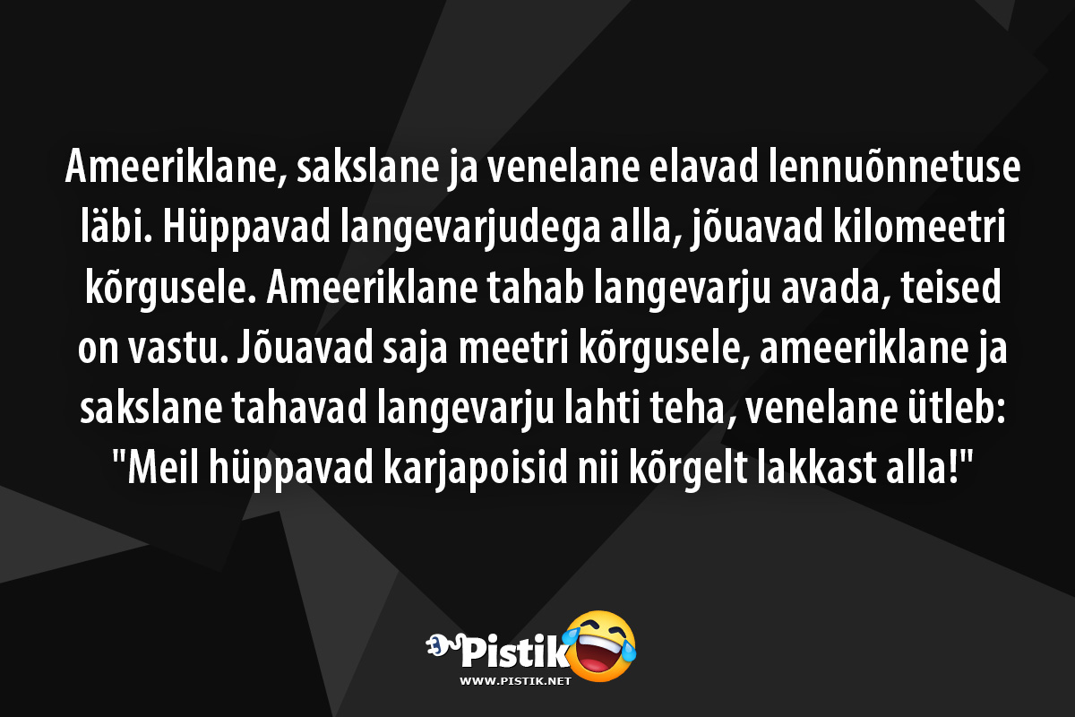 Ameeriklane, sakslane ja venelane elavad lennuõnnetuse ...