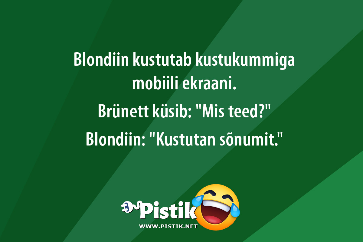 Blondiin kustutab kustukummiga mobiili ekraani.Br ...