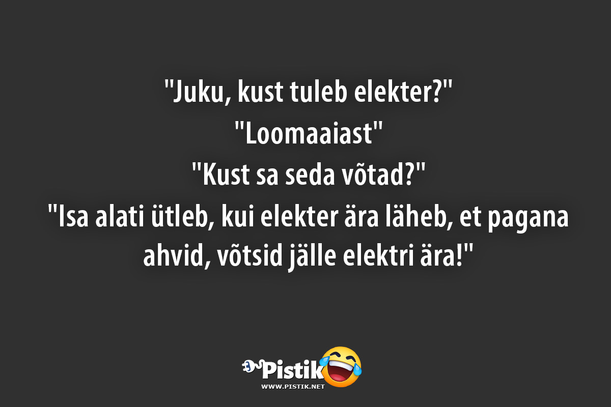  Juku, kust tuleb elekter? Loomaaiast Kus ...