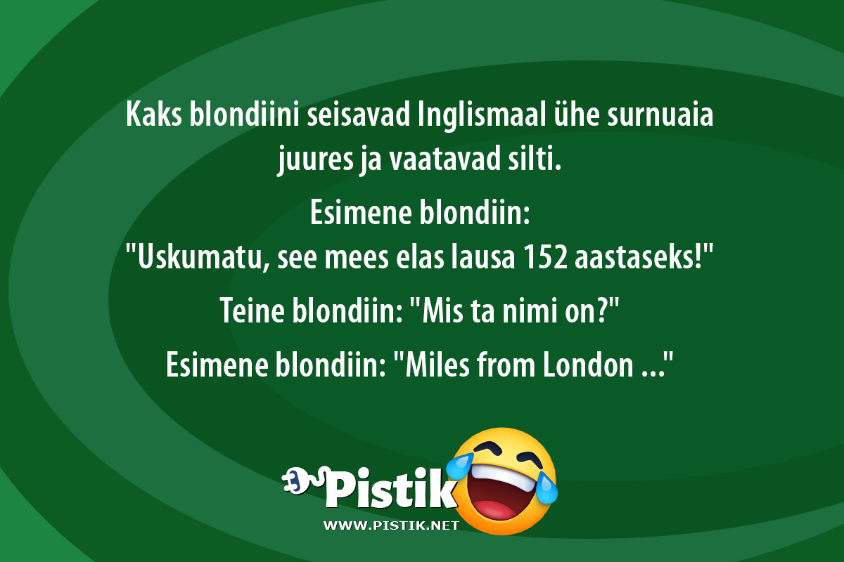 Kaks blondiini seisavad Inglismaal ühe surnuaia juures ...