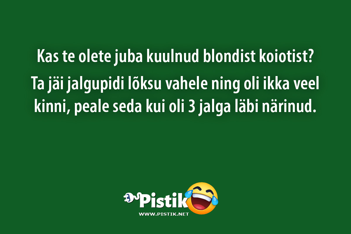 Kas te olete juba kuulnud blondist koiotist?Ta jä ...