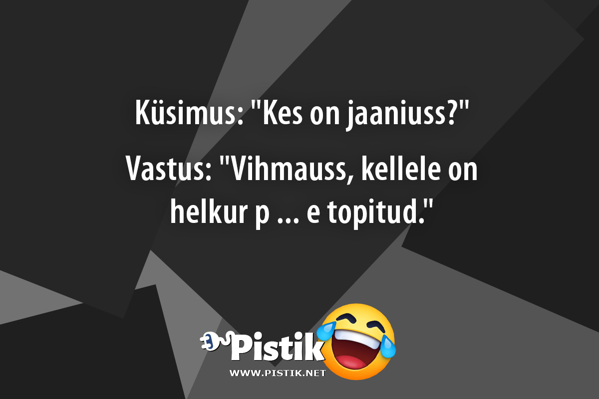 Küsimus: Kes on jaaniuss? Vastus: Vihmauss, kel ...