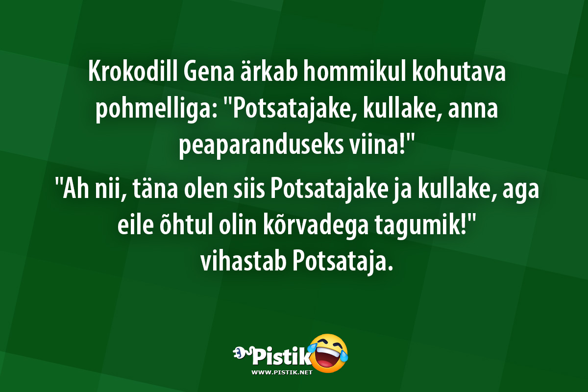 Krokodill Gena ärkab hommikul kohutava pohmelliga: Pot ...