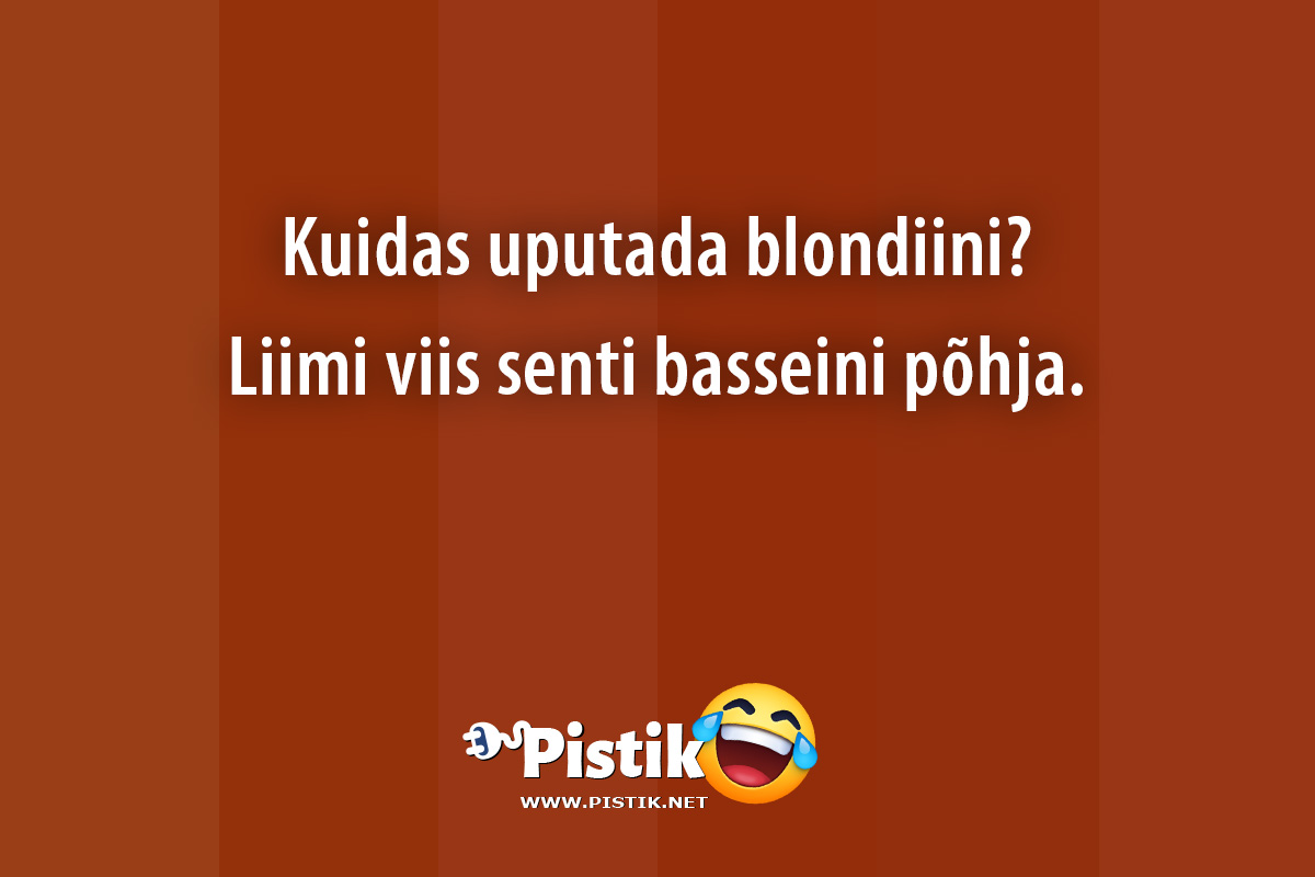 Kuidas uputada blondiini?Liimi viis senti bassein ...