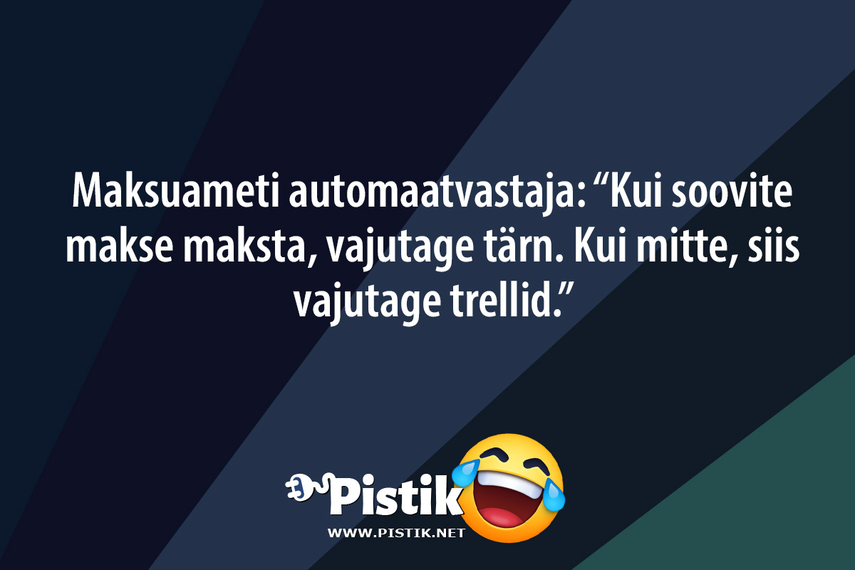 Maksuameti automaatvastaja: Kui soovite makse maksta, ...