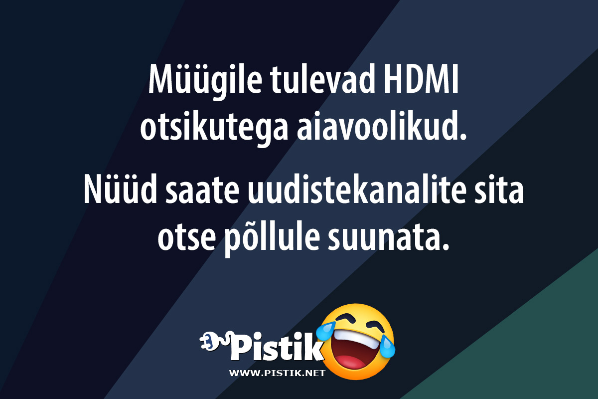 Müügile tulevad HDMI otsikutega aiavoolikud.Nüüd ...