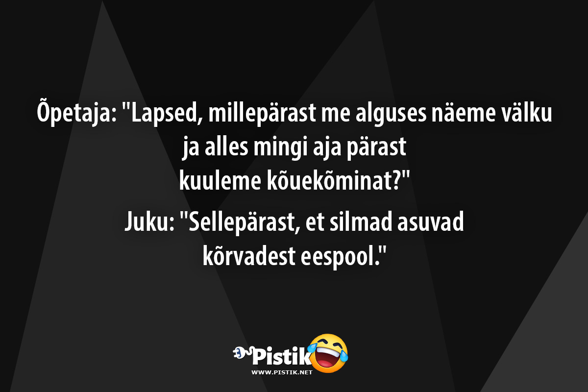 Õpetaja: Lapsed, millepärast me alguses näeme välku ja ...