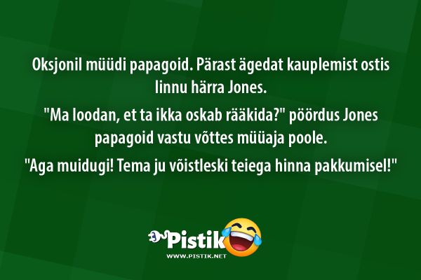 Oksjonil müüdi papagoid. Pärast ägedat kauplemist ostis ...
