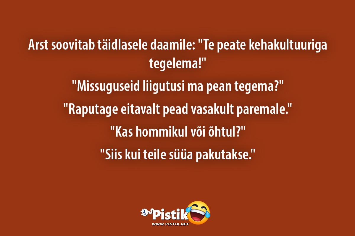 Arst soovitab täidlasele daamile: Te peate kehakultuur ...
