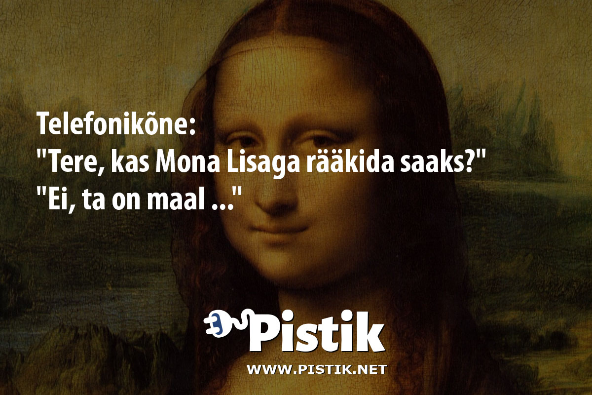 Telefonikõne: Tere, kas Mona Lisaga rääkida saaks ...