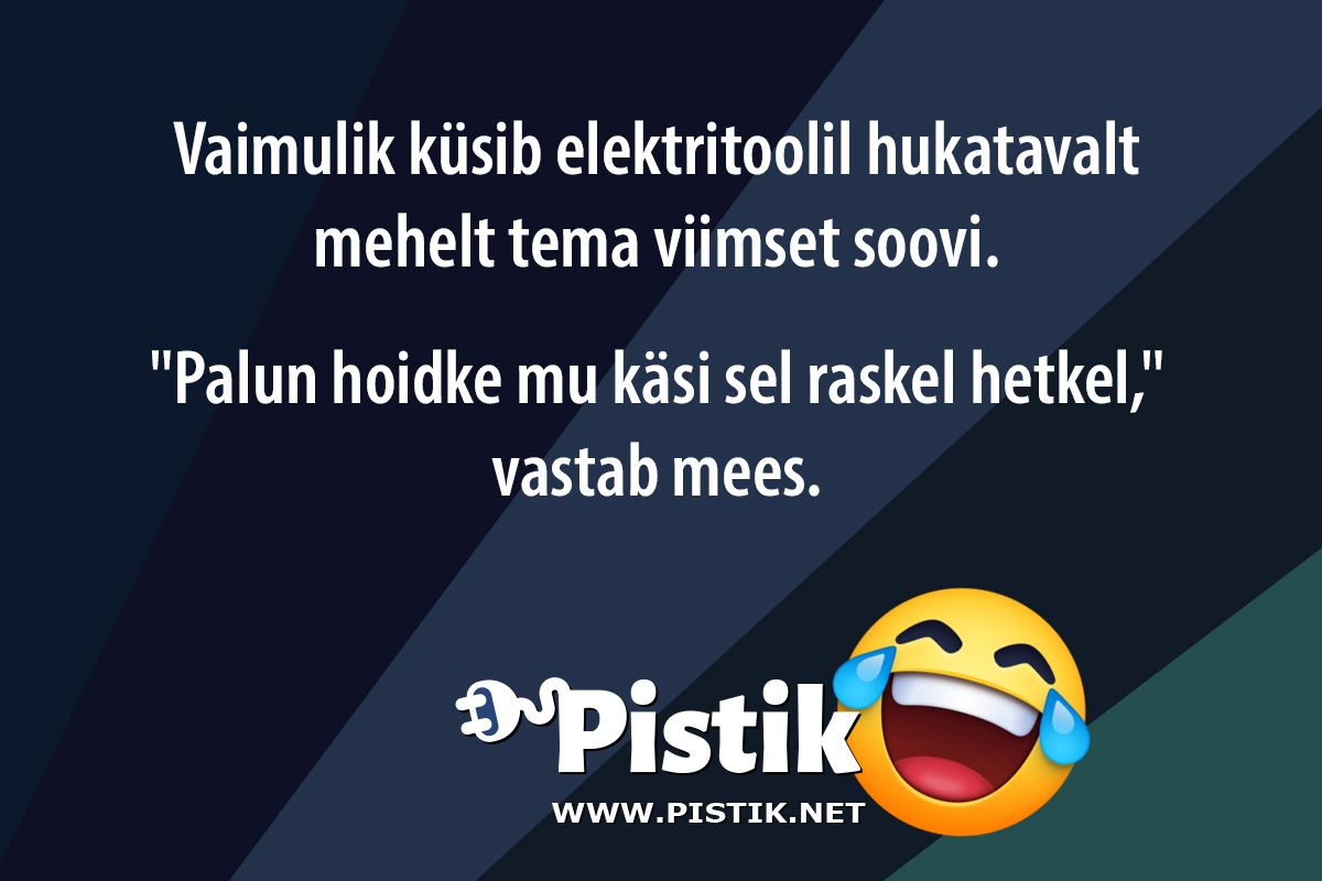 Vaimulik küsib elektritoolil hukatavalt mehelt tema vii ...