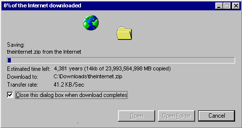 Siis kui internet oli veel aeglasem Siis kui internet oli veel aeglasem