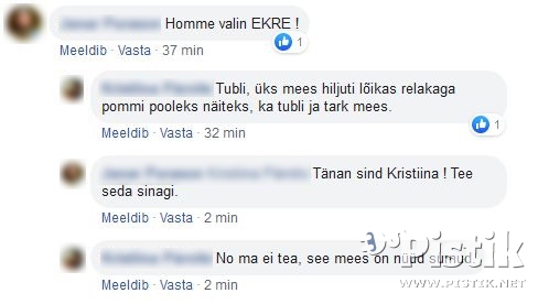 Homme valin EKRE!