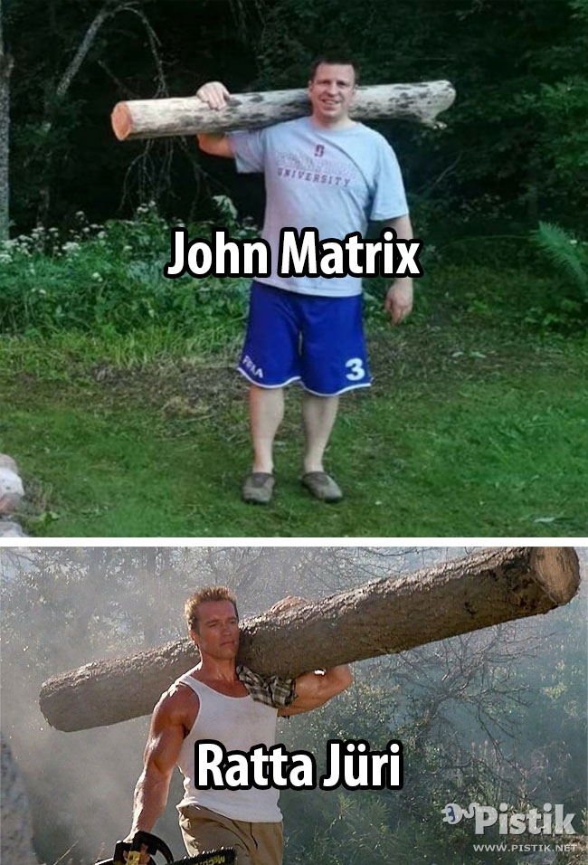 Nagu kaks tilka vett - John Matrix vs Ratta Jüri