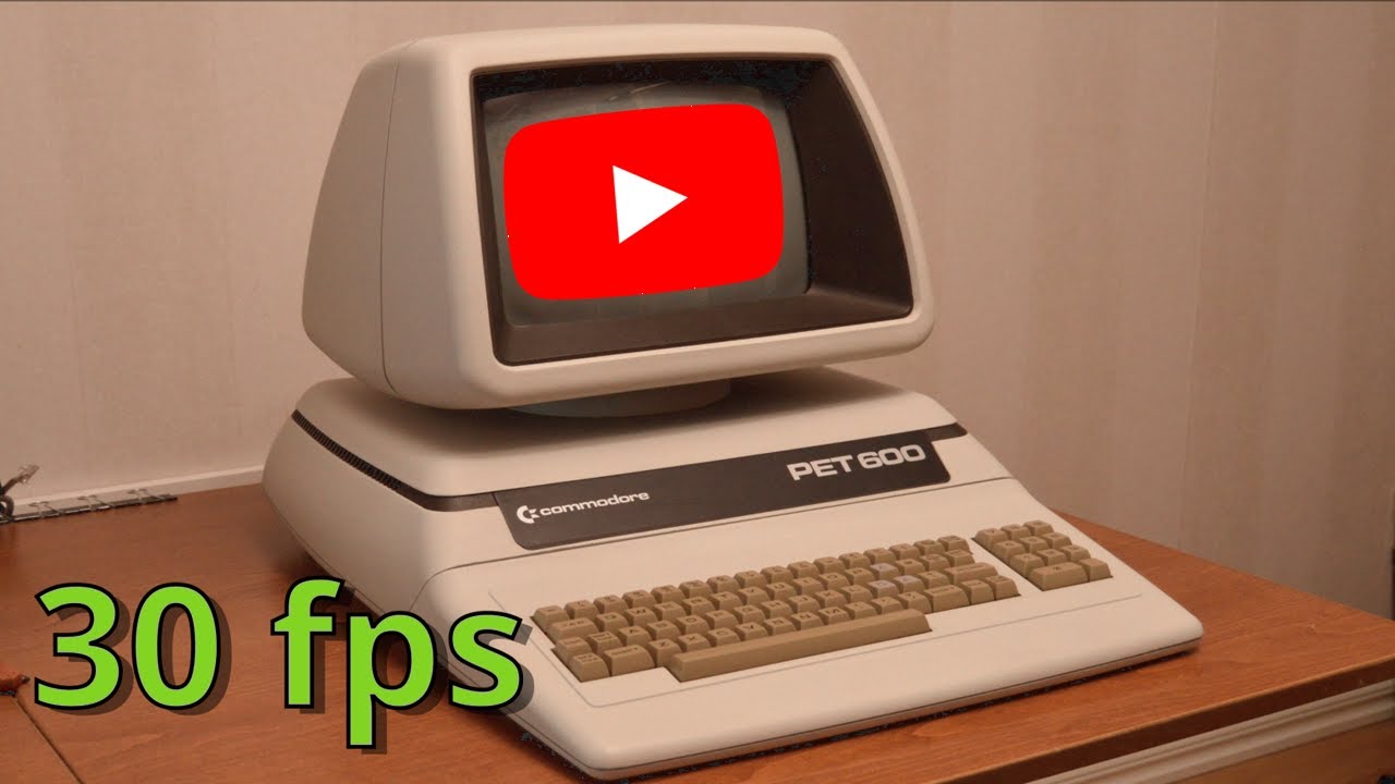 Youtube vaatamine 30 aastat vanal arvutil