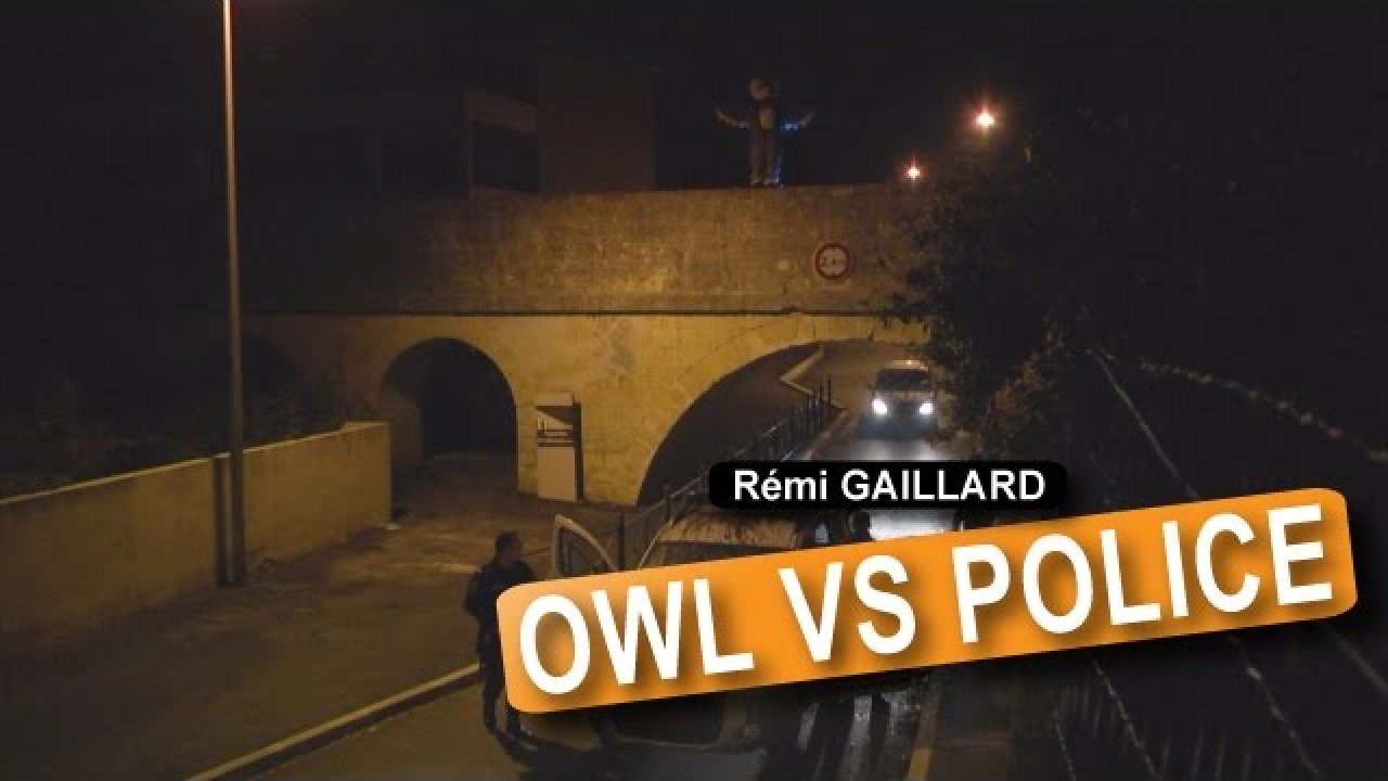 Video e-kaart Rémi Gaillard - Öökull vs politsei