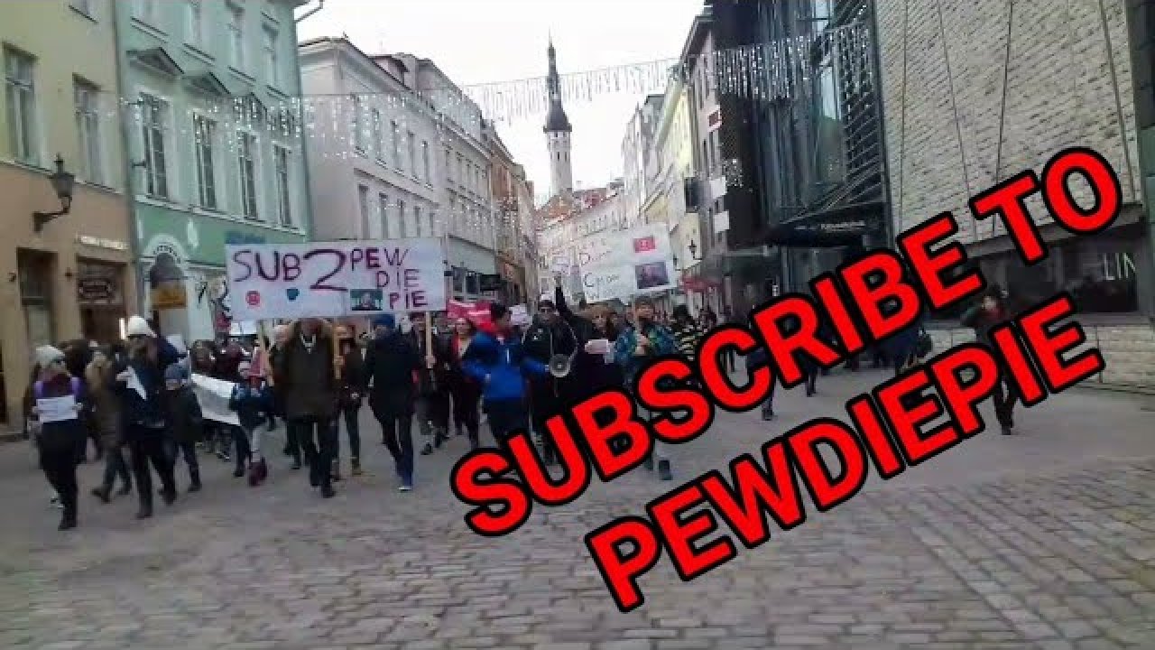 Video e-kaart PewDiePie toetusparaad Tallinnas