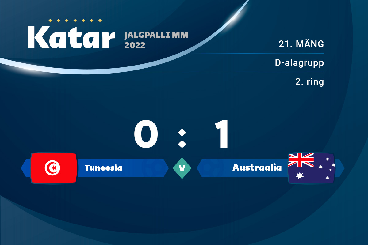 Austraalia sai 1 : 0 jalgu Tuneesiast