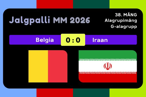 Belgia ei suutnud arvukatest võimalustest hoolimata Iraani väravat murda Belgia ei suutnud arvukatest võimalustest hoolimata Iraani väravat murda