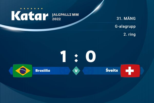 Brasiilia 1 : 0 võit Šveitsi vastu