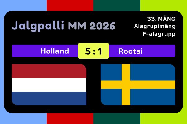 Holland alistas Rootsi suurelt ja tõusis alagrupi liidriks