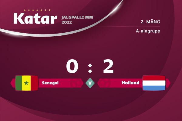 Holland alistas Senegali 2 : 0