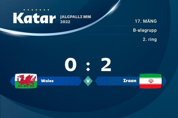 Iraan sai turniiri esimese võidu, võideti Wales 2 : 0