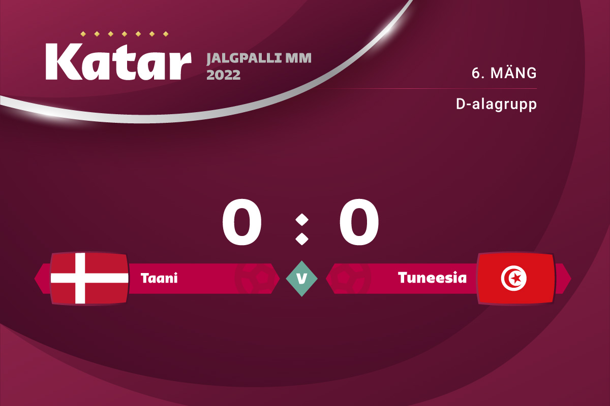 Taani ja Tuneesia tegid turniiri esimese 0 : 0 viigi