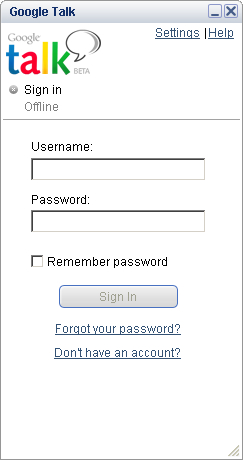 Google Talk 1.0.0.100 beta