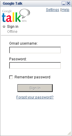 Google Talk 1.0.0.92 beta