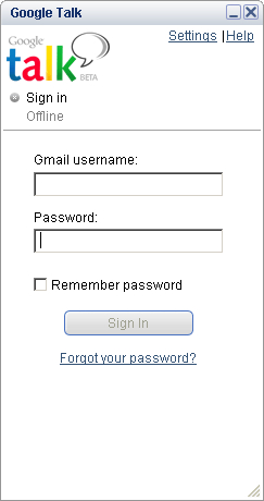 Google Talk 1.0.0.98 beta
