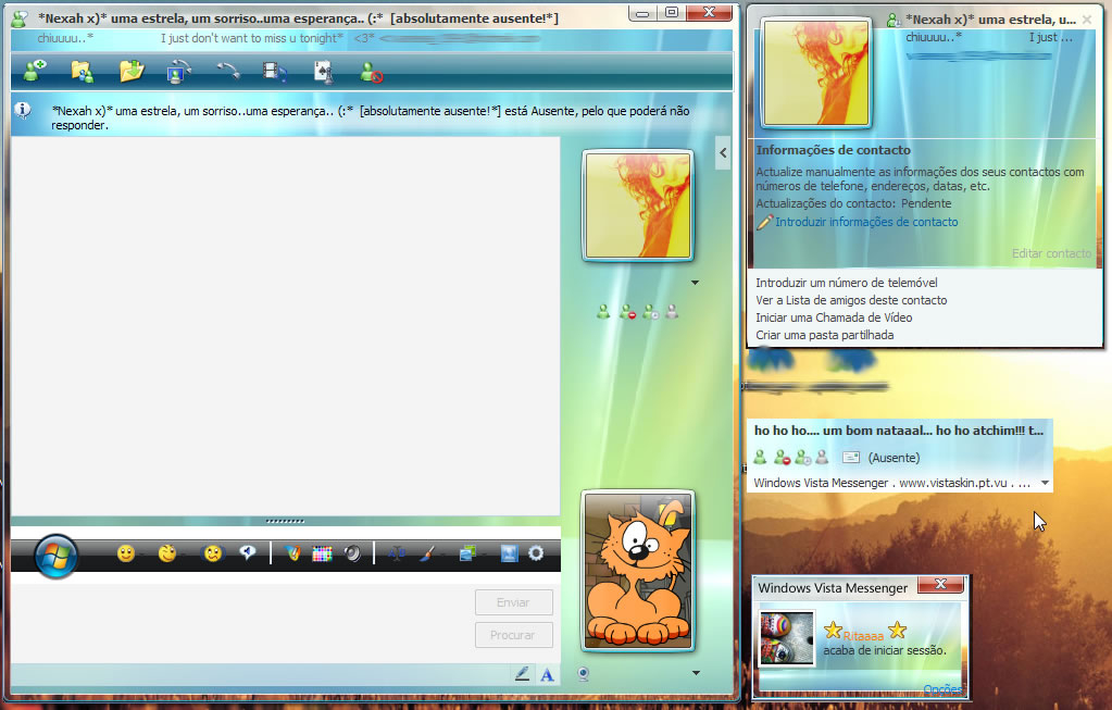 Vista Windows Live Messenger 2.0 vestlusaken