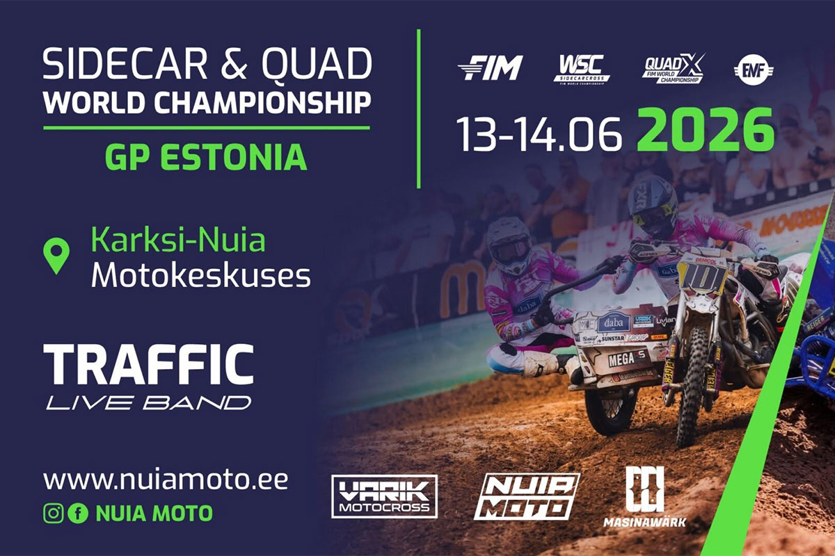 Külgvankrite motokrossi MM-sarja liidrid saabuvad Karksi-Nuia etapile suurenenud eduga Külgvankrite motokrossi MM-sarja liidrid saabuvad Karksi-Nuia etapile suurenenud eduga