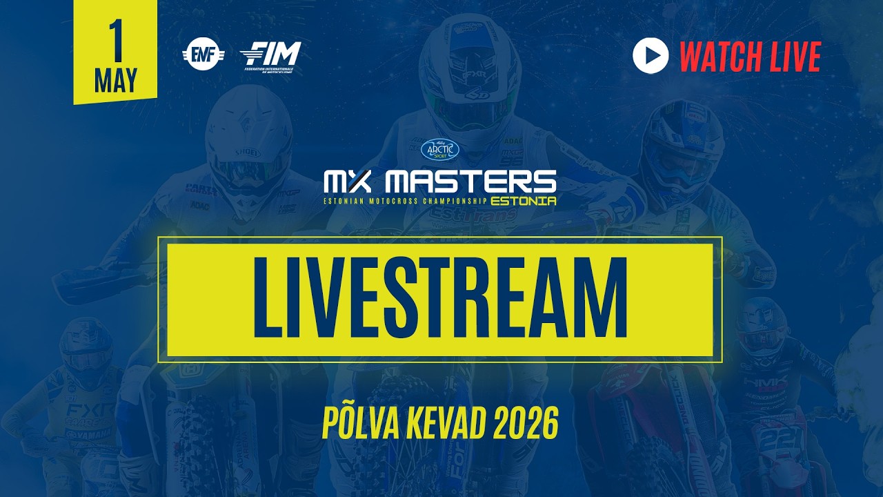 Motokrossi Eesti meistrivõistluste 2026 aasta Põlva etapi otseülekanne