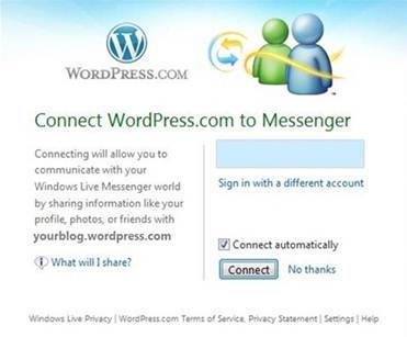 WordPressi ja Messenger Connect integratsioon