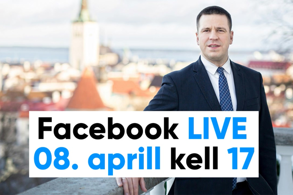 Jüri Ratase live esinemine Facebookis, 8. aprillil 2020