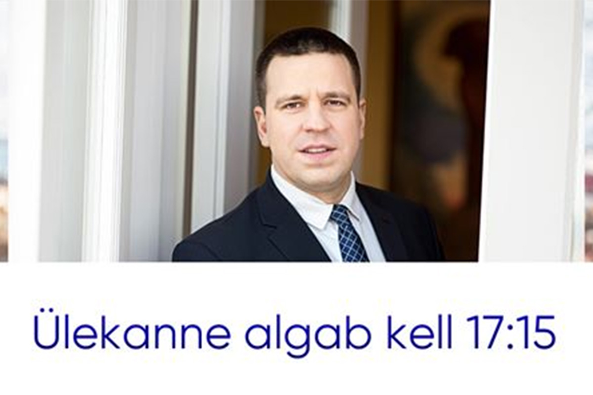 Peaminister Jüri Ratas räägib Facebooki otseülekandes olukorrast ja vastab inimeste küsimustele