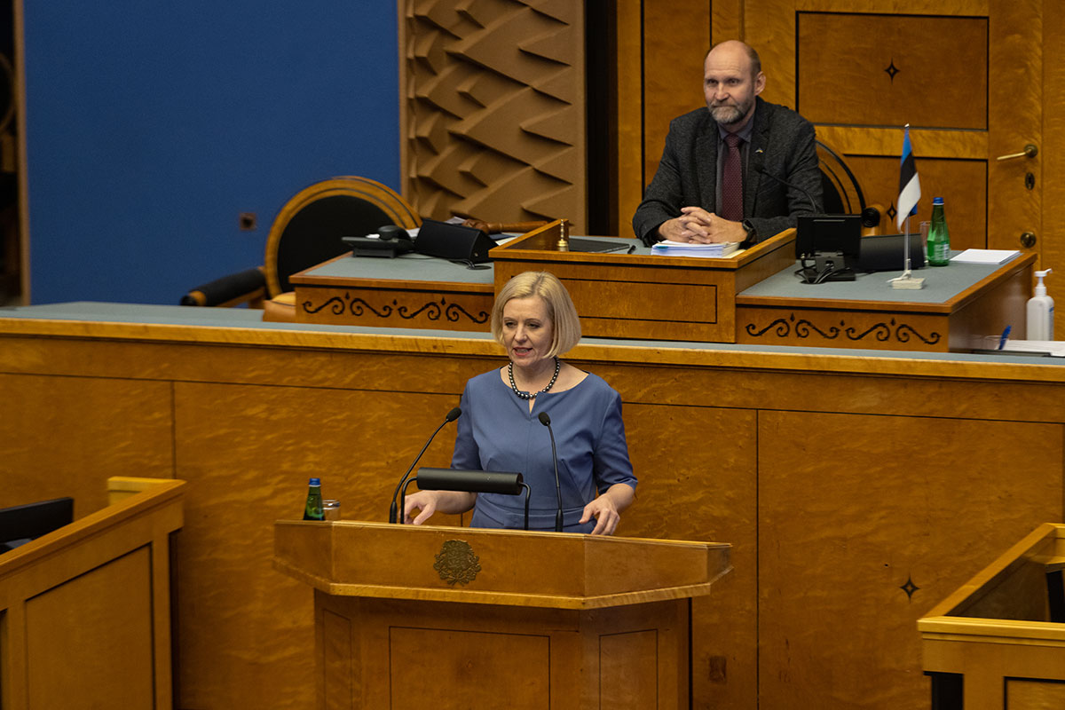 Uus rahandusminister Annely Akkermann astus ametisse