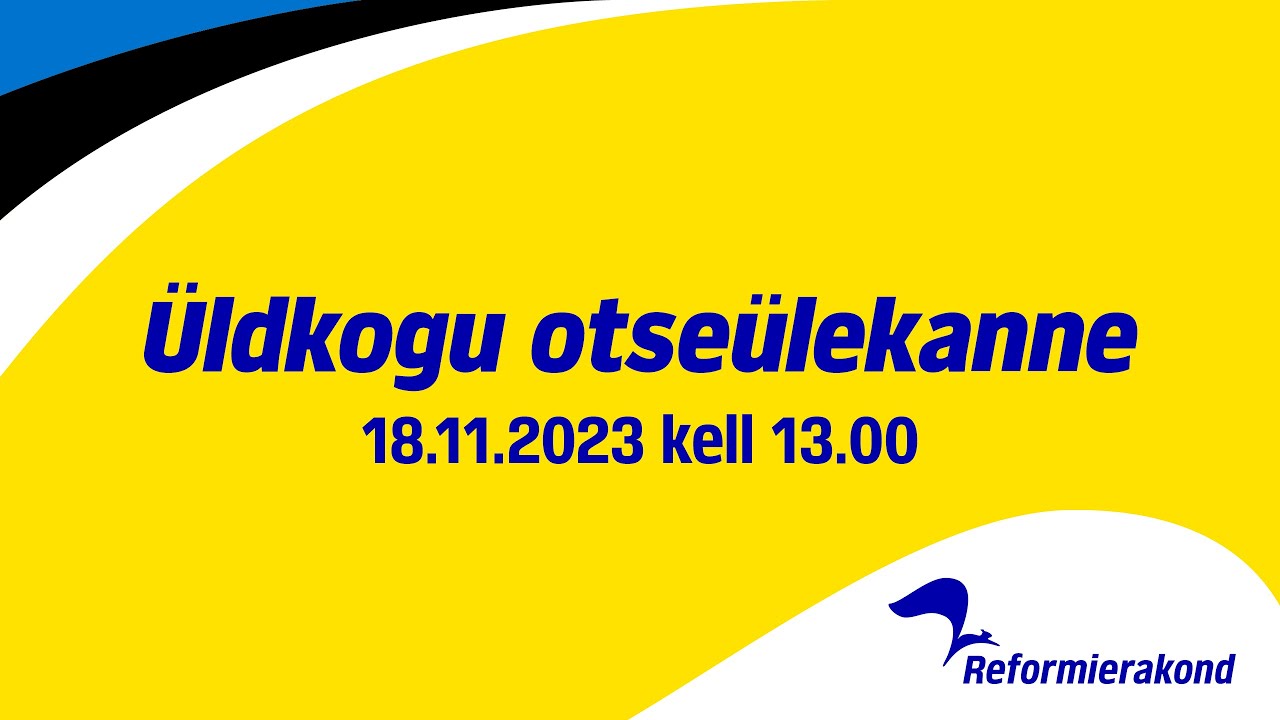 Reformierakonna Üldkogu 18.11.2023