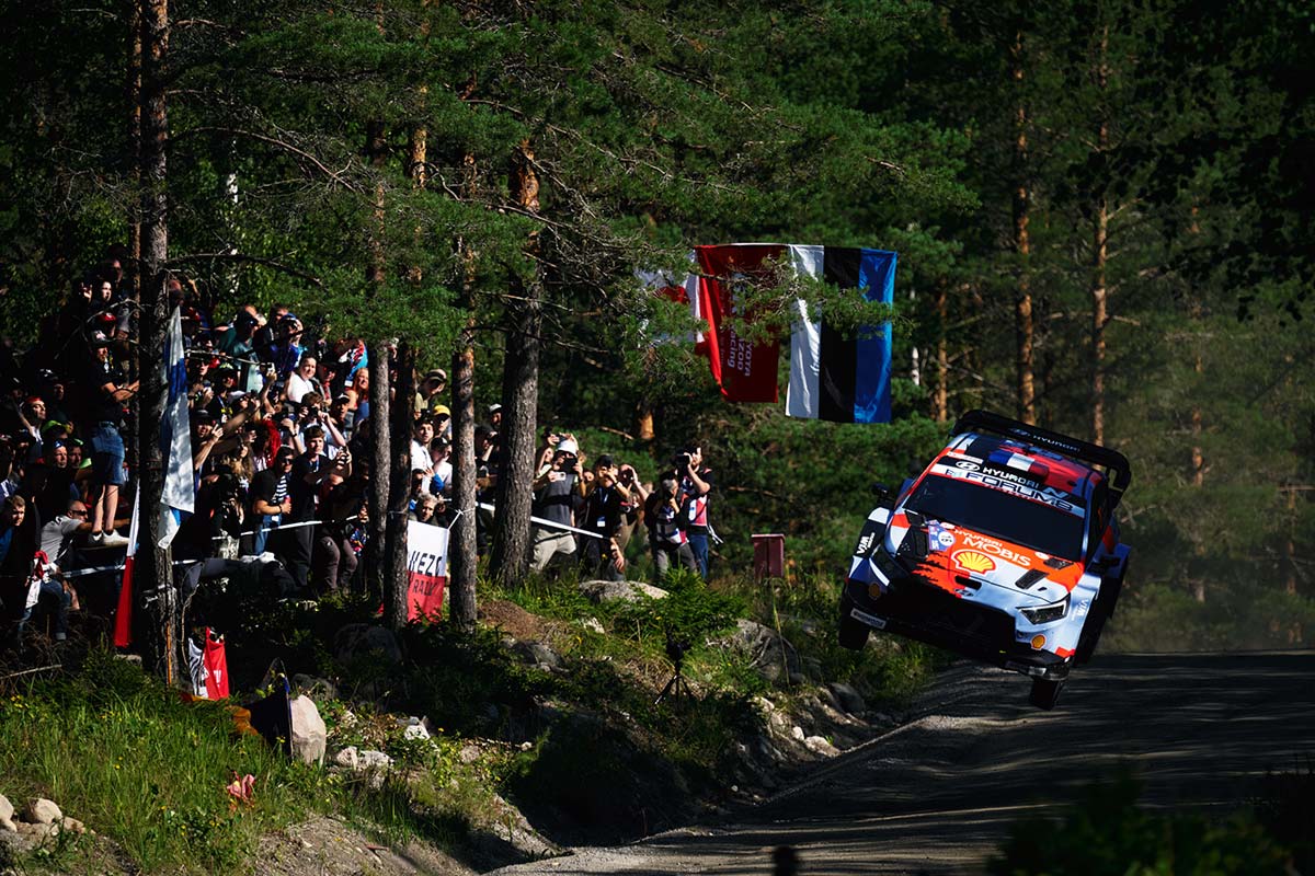 Soome MM-ralli avakatse kuulus Hyundaile, Virves alustas WRC2 arvestuses liidrina Soome MM-ralli avakatse kuulus Hyundaile, Virves alustas WRC2 arvestuses liidrina