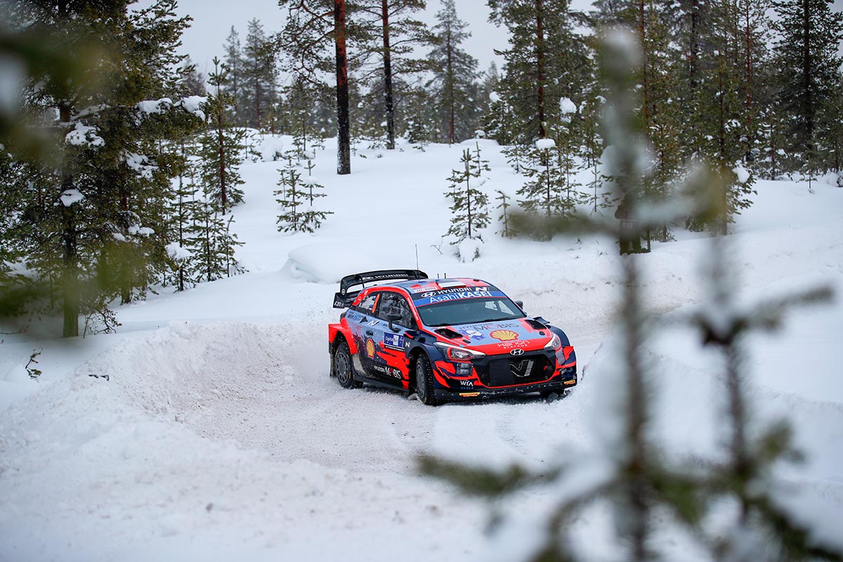 Tänak võitis ka teise Soome Arctic Rally kiiruskatse ja on ralli kindel liider esimese päeva järel