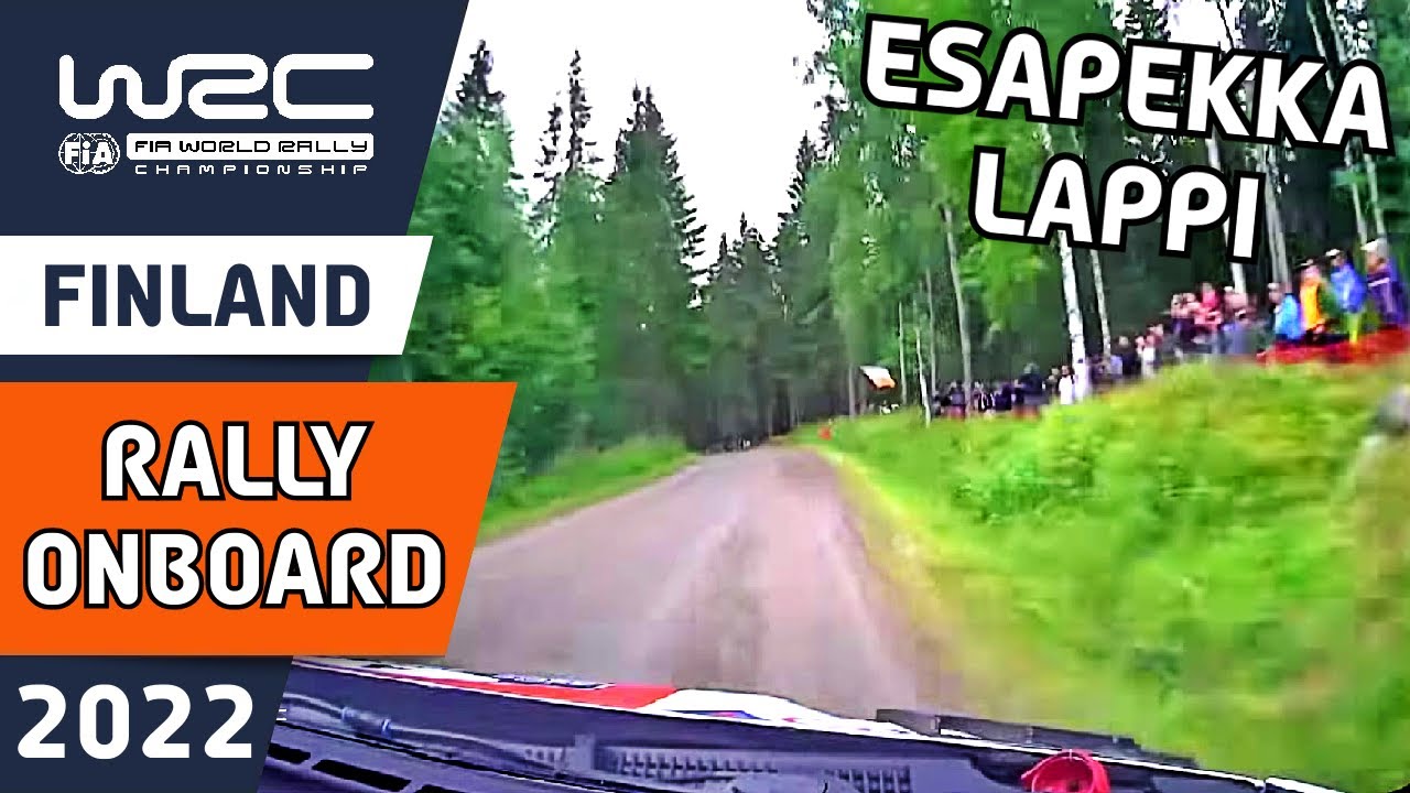 Soome ralli 2022 shakedown testikatse Lappi pardakaamerast, WRC