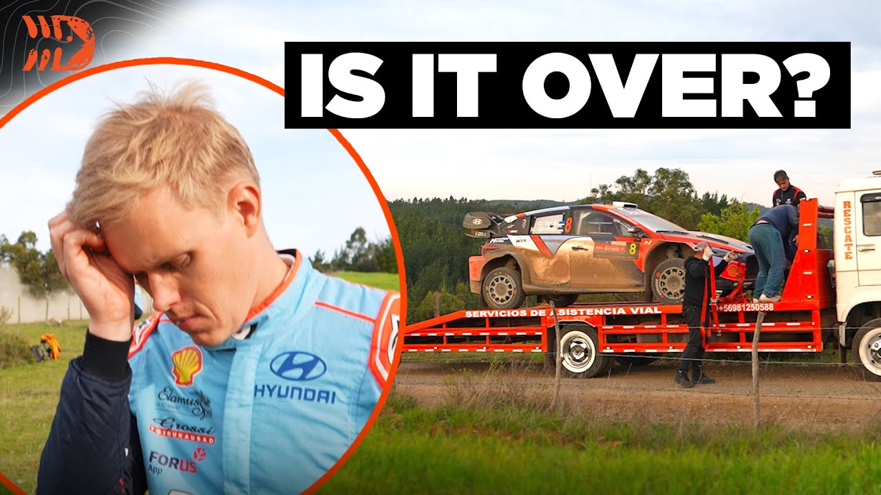 Tänaku katkestamine Tšiili ralli 2025 SS6 kiiruskatsel