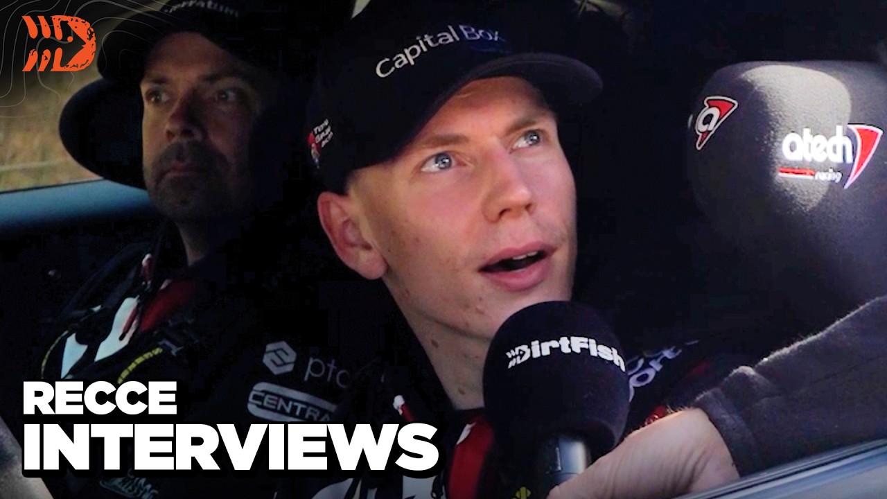 Tšiili ralli 2026 rajalegendi koostamise aegsed intervjuud DirtFish poolt