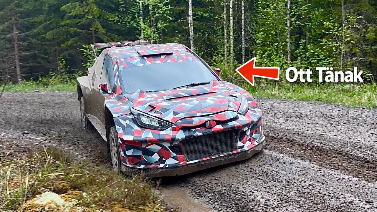 Tänak testimas Toyota WRC 2027 masinat, FFM Rallyvideos