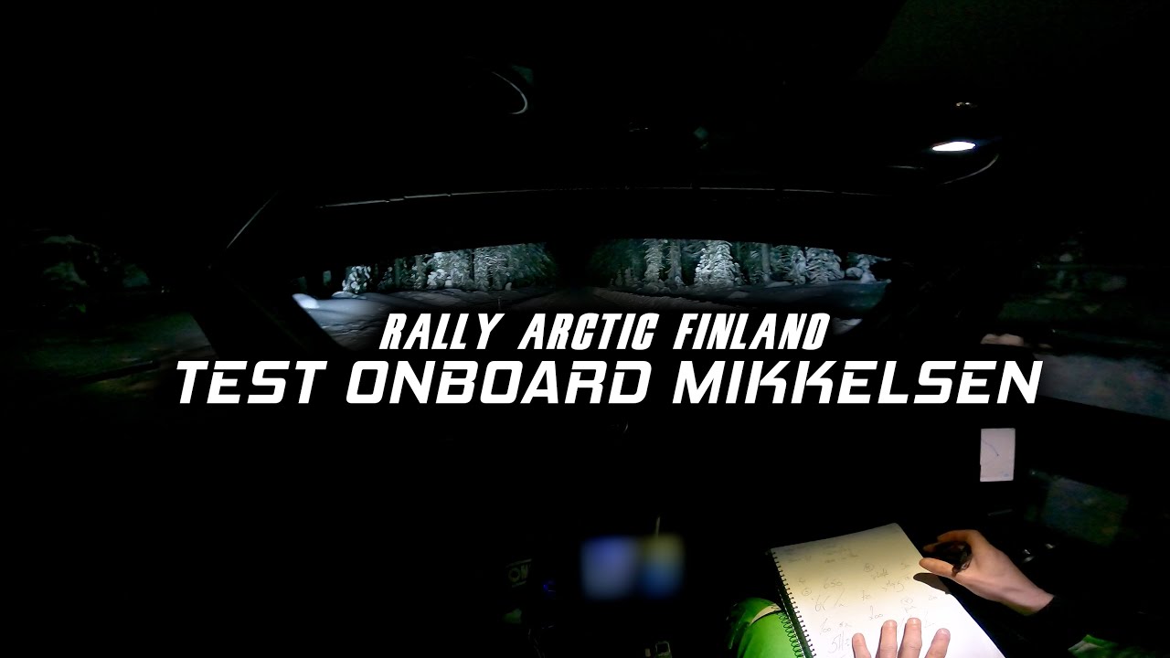 Mikkelseni pardakaamera Artic Rally Finland testilt