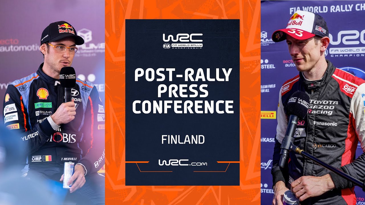 Soome Ralli 2023 sõitjate pressikonverents võistluse järgselt