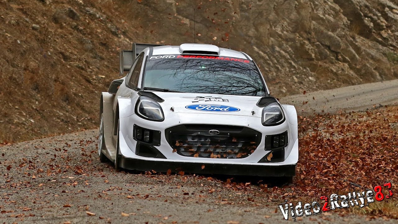 Tänak ja Loubet testimas Monte Carlo Rally 2023 eel